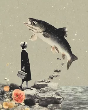 "My fish flew away" art print by DeviationNation