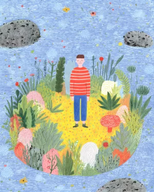 "Alone finaly" art print by Zorana