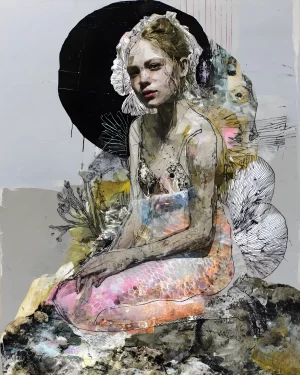 "Bored mermaid" art print by Many_things