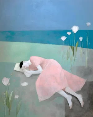 "Dream a little dream " art print by moustachepower