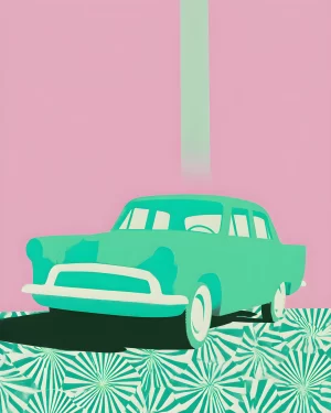 "Hop in, loser" art print by grapfique