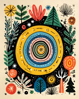 "In the middle of the woods" art print by johnnybonboni