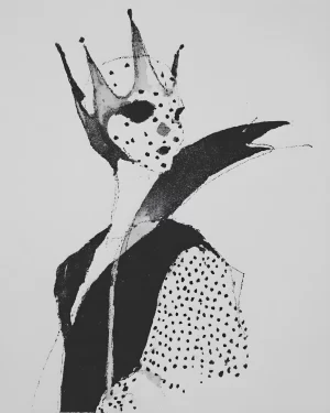 "Queen of dots" art print by Gorgona