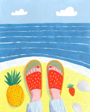 "Sunny soon" art print by Zorana