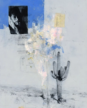 Desert Letter on Blue