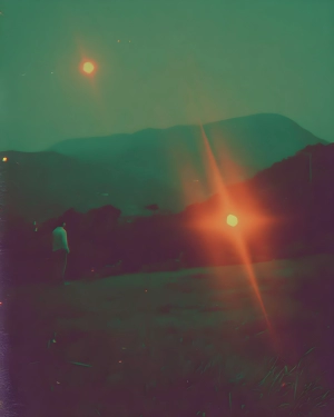 Twin Lights Over Hills