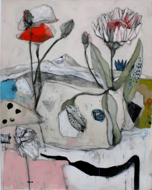 surreal botanical art print
